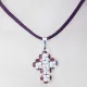 Small Cross - Adena-Purple Suedine - 2